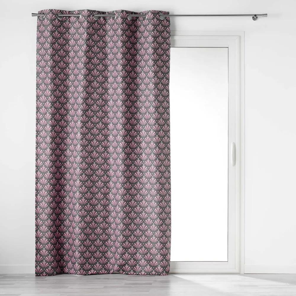 Tenda oscurante rosa-grigio in microfibra 135x260 cm Surya - douceur d'intérieur