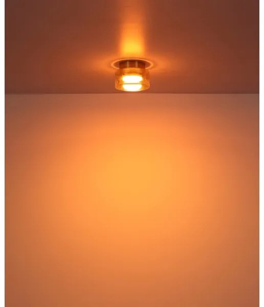 Globo 16055DG - Plafoniera LED HIGGINS 1xGX53/6W/230V diametro 13 cm marrone