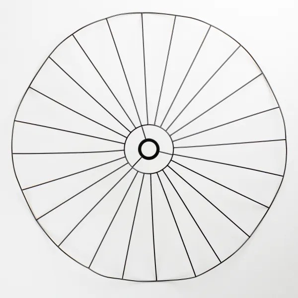 Paralume universale CURITIBA Ø 80 cm nero