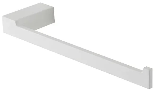 Porta salviette da muro in alluminio bianco Sky