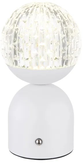 Globo 21007W - Lampada da tavolo LED dimmerabile con funzione Touch JULSY LED/2,5W/3,7V bianco