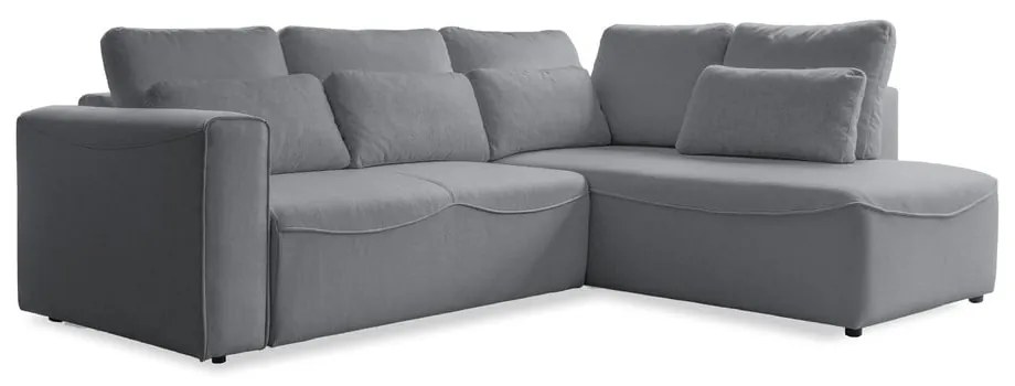 Divano letto angolare grigio (variabile) Homely Tommy - Miuform