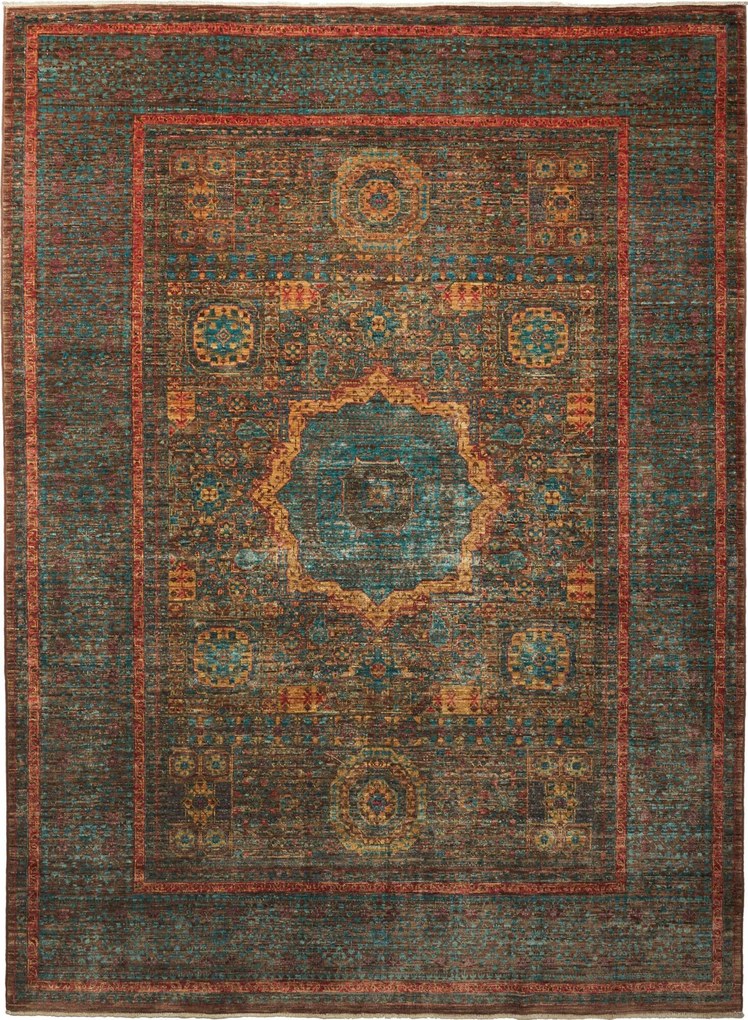 Mamluk Tappeto 230x170 Marrone (Pakistan) Annodato A Mano
