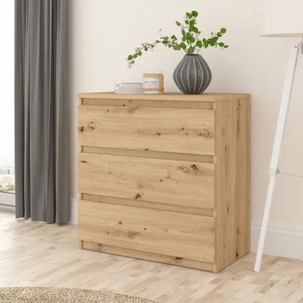 Cassettiera MAO in rovere artisan