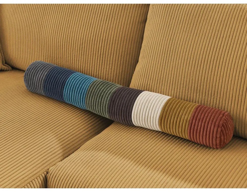 Modulo divano in velluto a coste color senape, angolo destro Nihad modular - Bobochic Paris