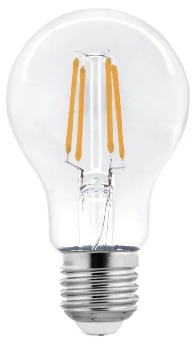 Lampada LED E27 da 4W a Filamento A60 150lm/W, No Flickering Colore Bianco Caldo 3.000K