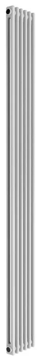 Termosifone in acciaio tubolare 2 colonne 6 elementi interasse 1735 mm ERCOS Comby bianco