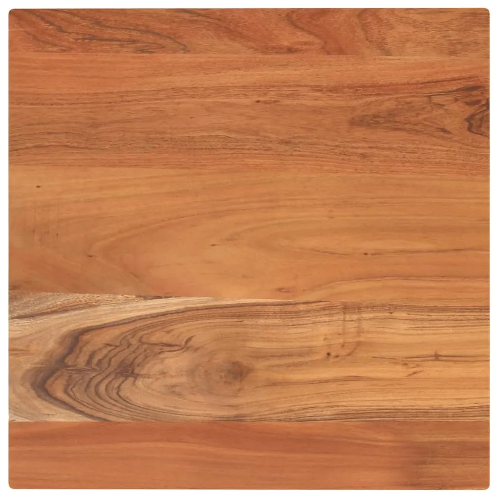 Piano per tavolo 60x60x3,8 cm quadrato legno massello di acacia