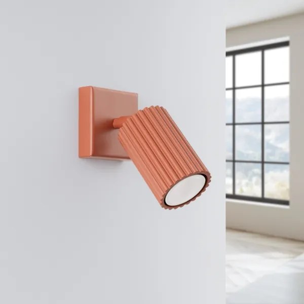 Sollux SL.1635 - Faretto da parete KARBON 1xGU10/10W/230V rosso