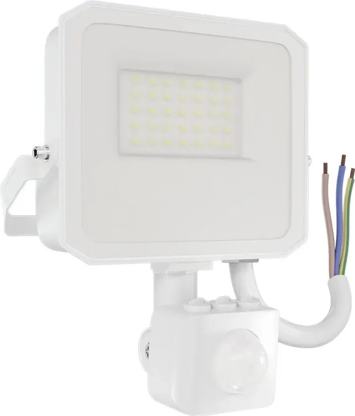 Faro LED 20W IP65 Bianco con Sensore di Movimento e OSRAM chip LED Colore Bianco Naturale 4.000K
