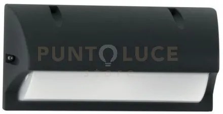 Applique biemissione atlanta antracite 1 luce attacco e27 ip54 25,5...