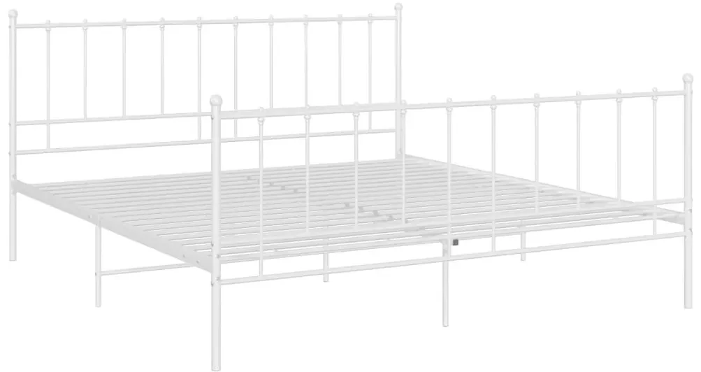 Giroletto bianco in metallo 180x200 cm