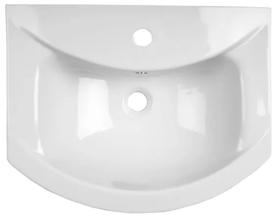 Aqualine - Lavabo da incasso ZERO 55x44 cm ceramica/bianco