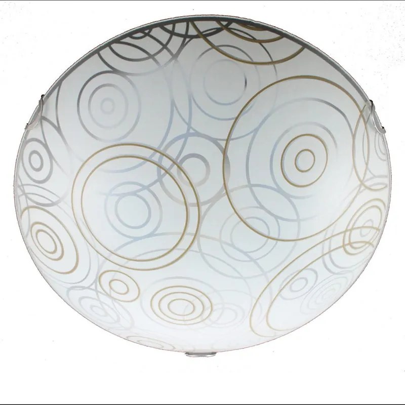Plafoniera neoclassico Compasso bianco IP20, 3XE27