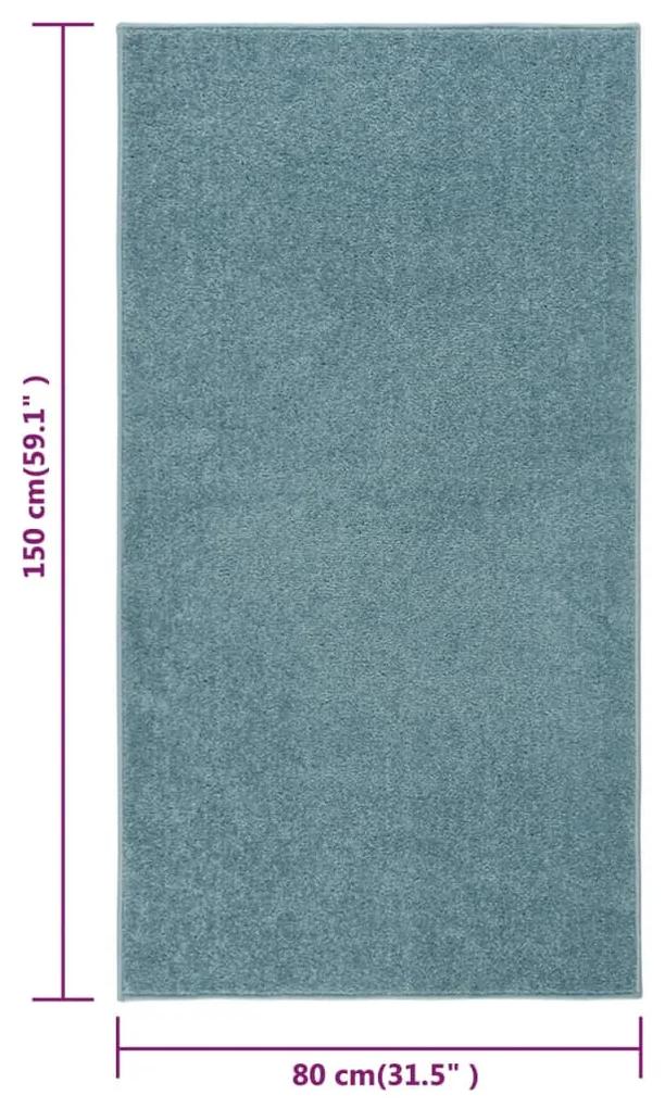 Tappeto a Pelo Corto 80x150 cm Blu