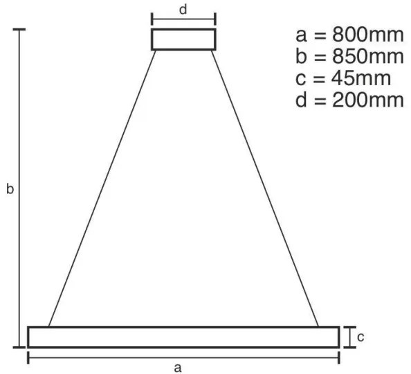 Lampadario a sospensione con filo LED dimmerabile LED/100W/230V 3000-6500K + telecomando