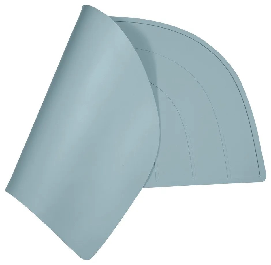 Tovaglietta Rainbow in silicone blu, 47 x 26 cm - Kindsgut