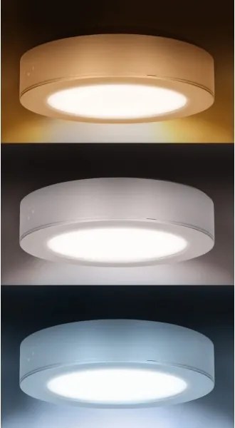 Solight WD240-W - Pannello LED 2 in 1 LED/12W/230V 3000/4000/6000K Ø17cm IP54 bianco