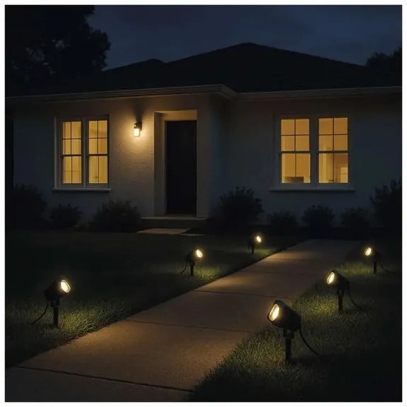 SET 4x LED RGBIC Lampada da esterno dimmerabile LED/7W/230V 3000-6500K IP65 Wi-Fi Tuya