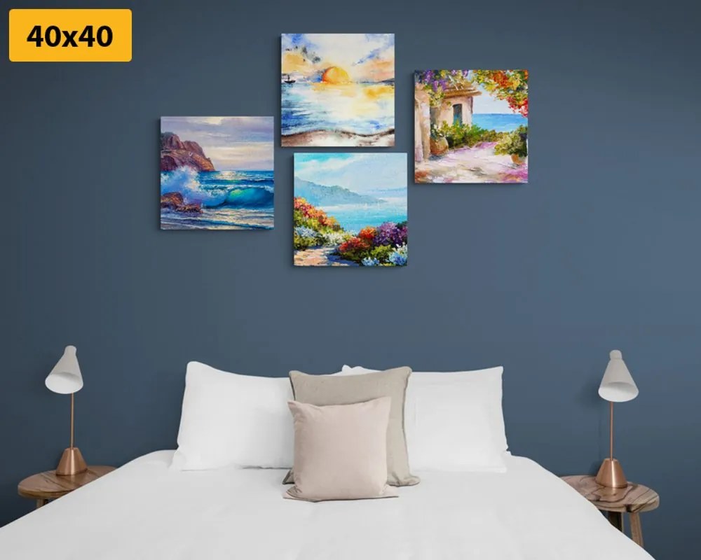 Set di quadri – Mare e spiaggia