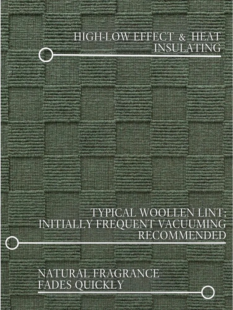 Tappeto verde scuro in lana tessuto a mano 200x300 cm Scala – Villeroy&amp;Boch