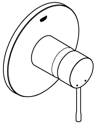 GROHE 24057001 - Miscelatore doccia ESSENCE, cromo lucido