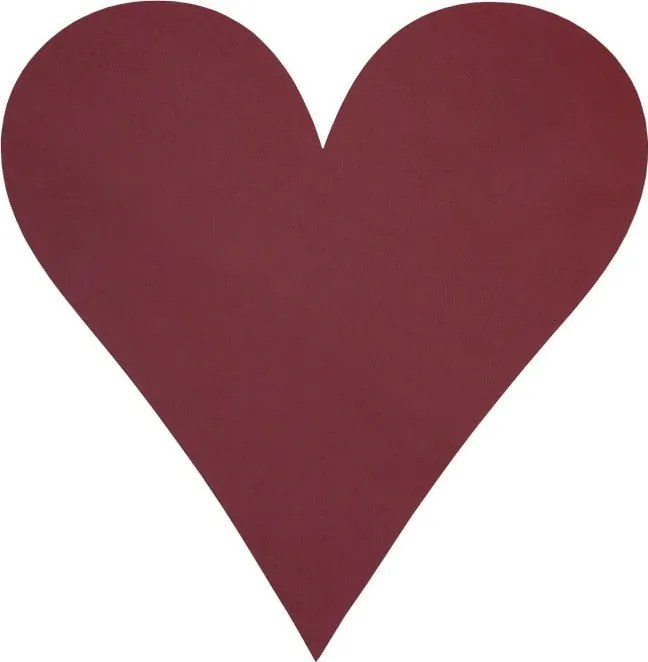 Tovaglietta in eco pelle 30x30 cm Heart Nupo – LIND DNA