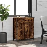 Credenza Rovere Fumo 70x30x80 cm in Legno Multistratocod mxl 131325