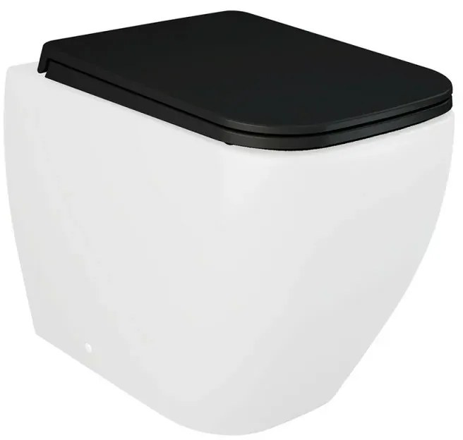 Copriwc originale nero opaco soft-close Rak serie Metropolitan