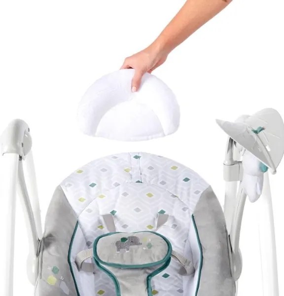 Ingenuity - Dondolo vibrante per bambini con melodia 2in1 NASH 4xLR20