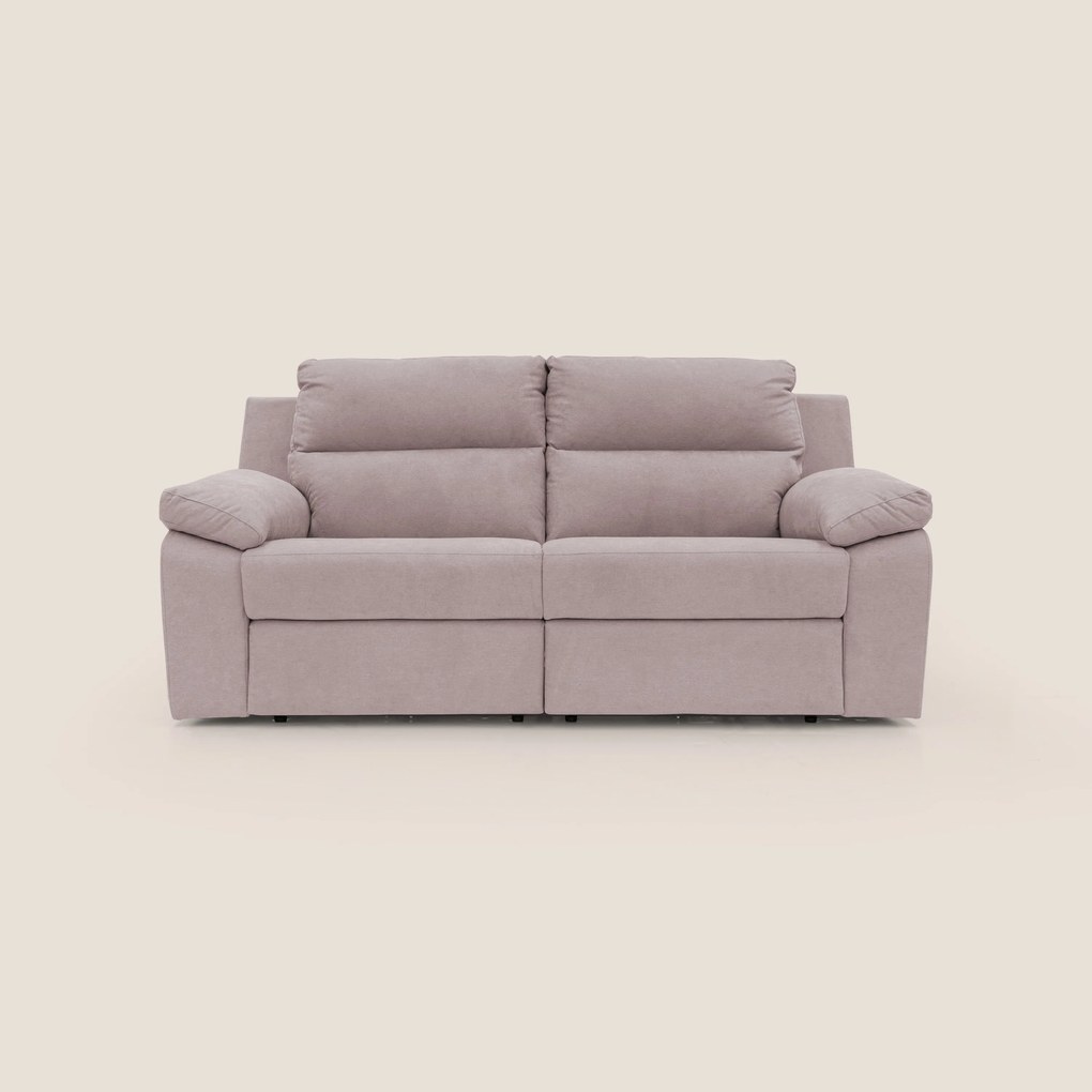 Romeo Divano relax con recliner elettrico in morbido tessuto impermeabile T02
