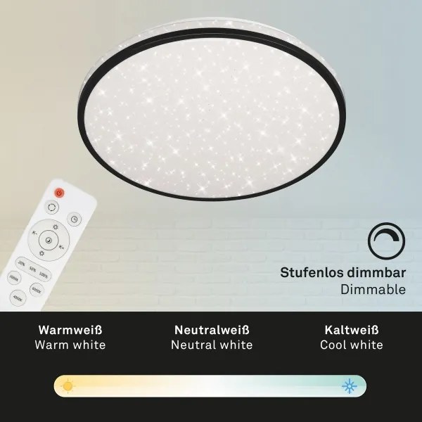 Brilo - Plafoniera LED dimmerabile STARRY SKY LED/24W/230V 3000-6000K + +TC