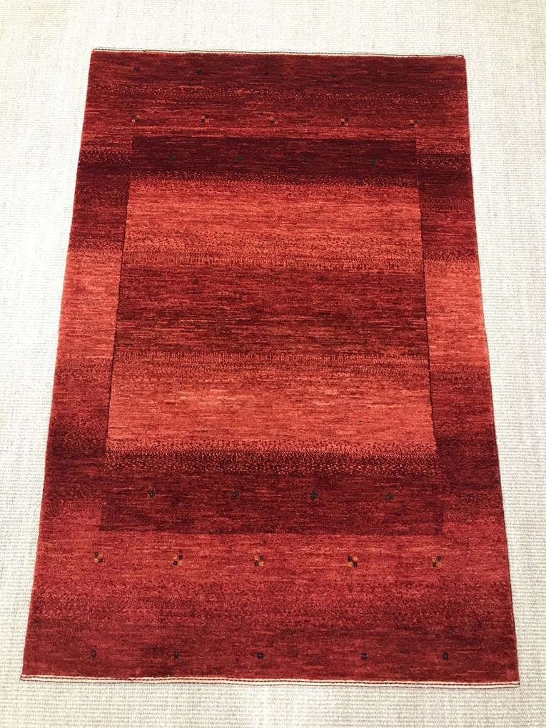 Loribaft Tappeto persiano 150 x 100 Rosso (Iran) Annodato A Mano