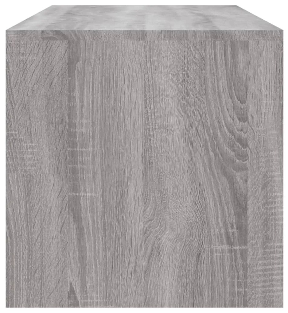 Tavolino da salotto grigio sonoma 100x40x40cm legno multistrato