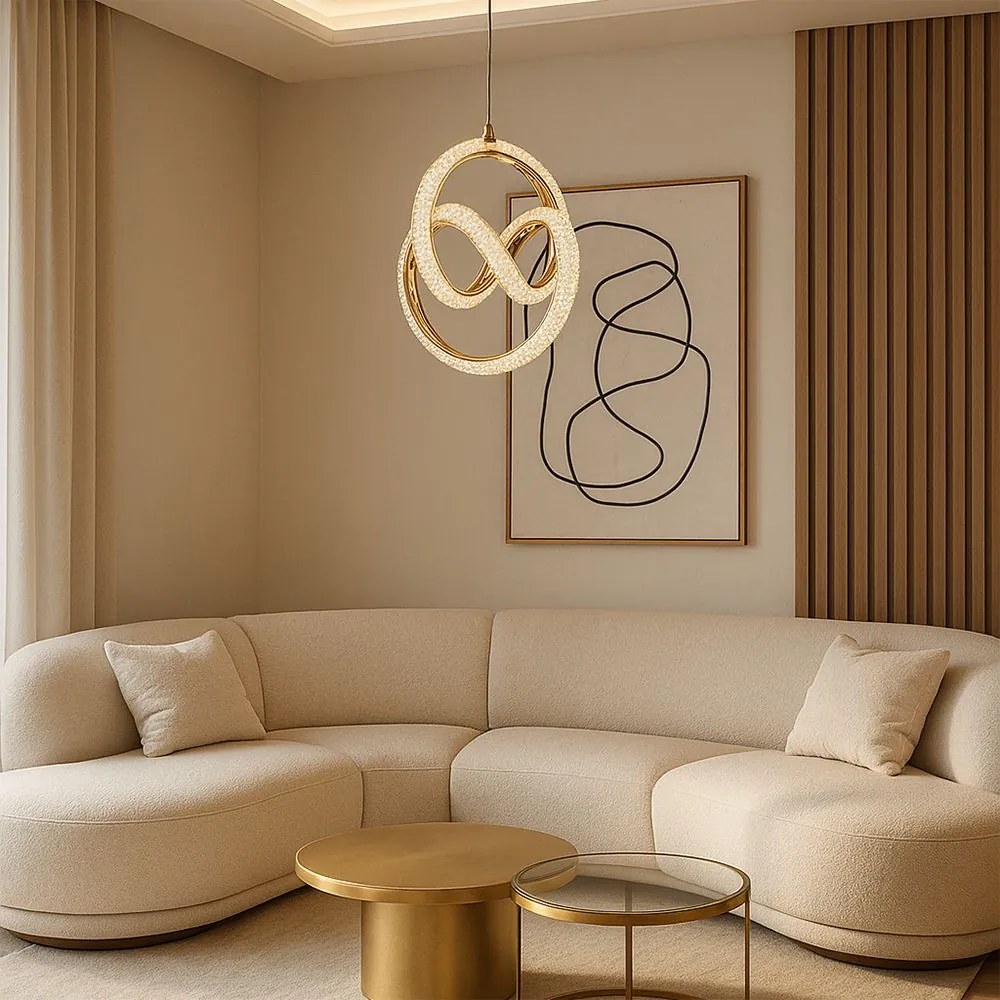 Lampada a sospensione LED G068-CP Gold