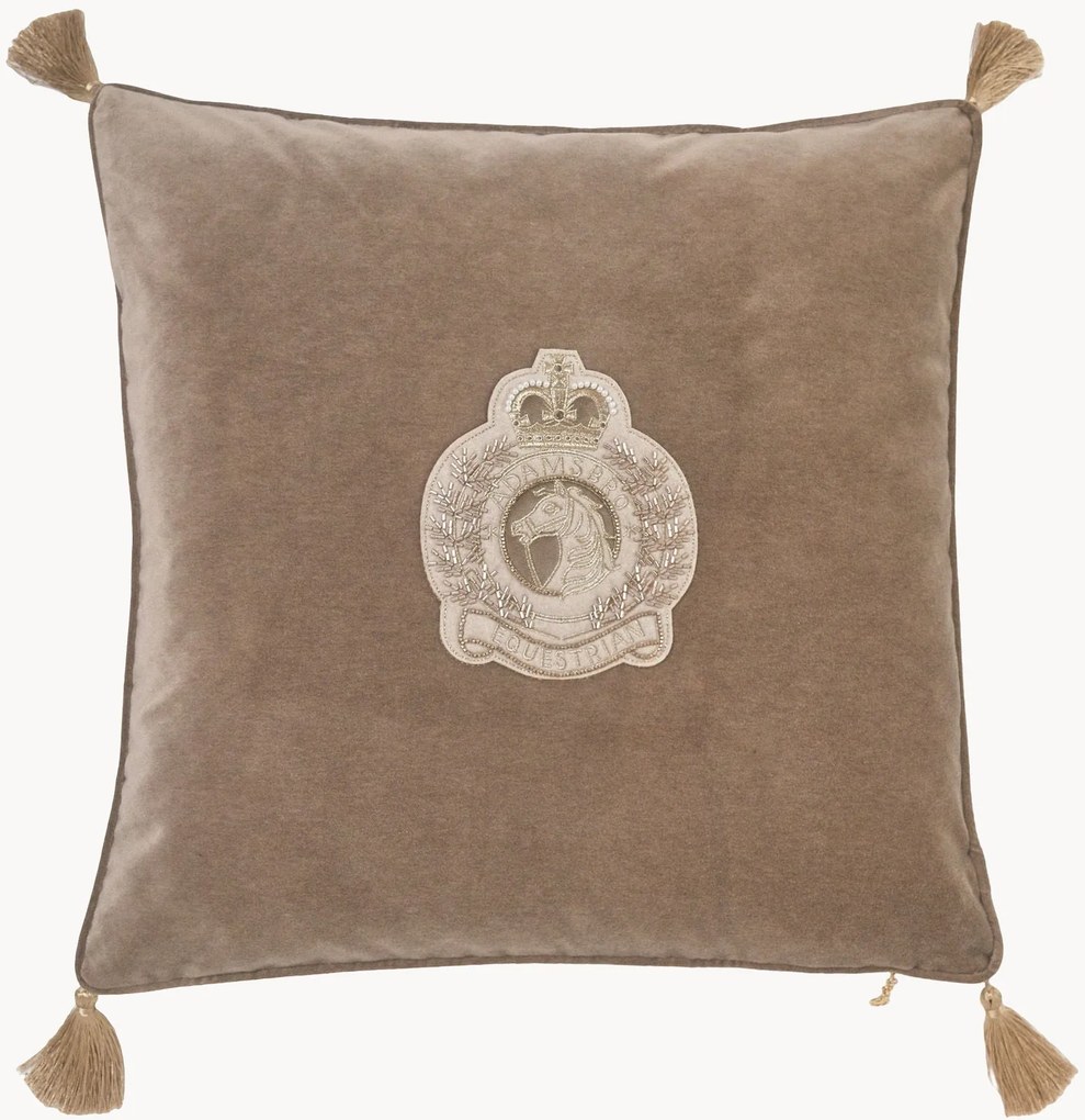 Cuscino in velluto Badge