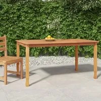 Tavolo da Pranzo da Giardino 150x90x75cm Legno Massello di Teak 316606