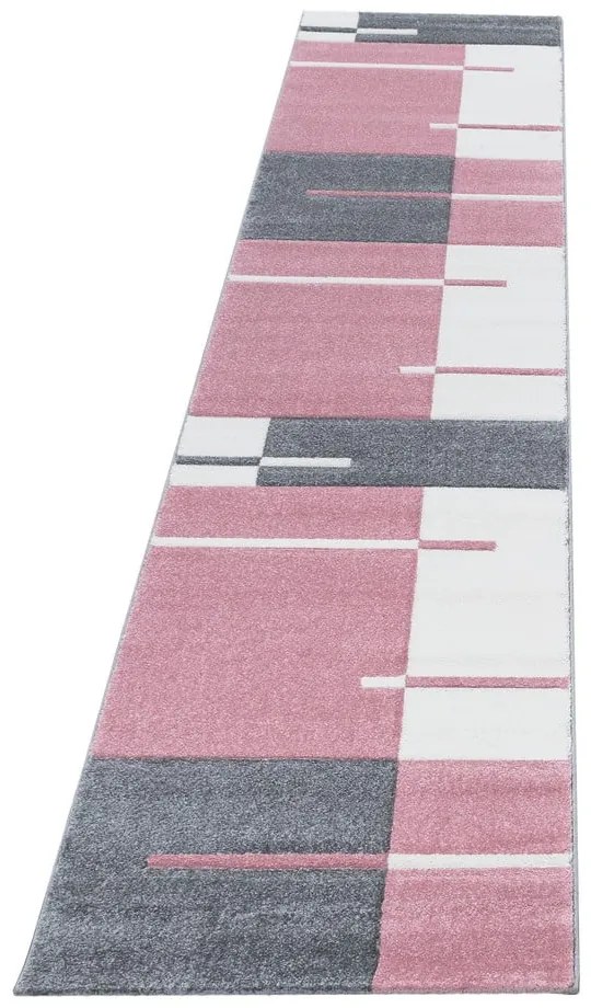 Passatoia rosa-grigio 80x300 cm Hawaii - Ayyildiz Carpets