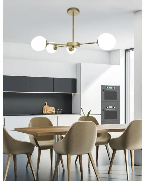 Lampadario on a pole MATI 4xG9/20W/230V oro