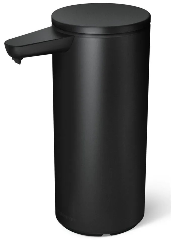 Dispenser di sapone in acciaio touchless nero opaco da 414 ml - simplehuman