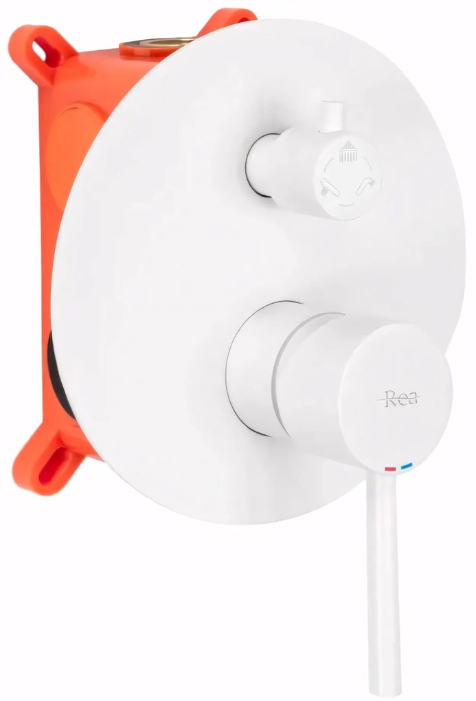 Set da vasca-doccia da incasso Rea Lungo WHITE Matt + BOX