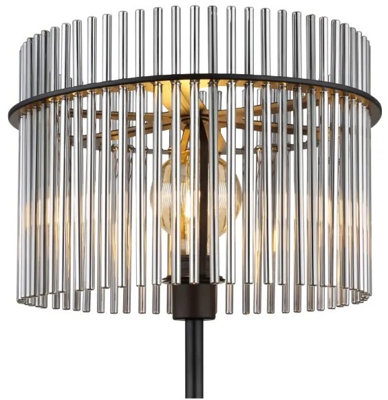 Globo 15698S - Lampada con piedistallo GORLEY 1xE27/60W/230V nero