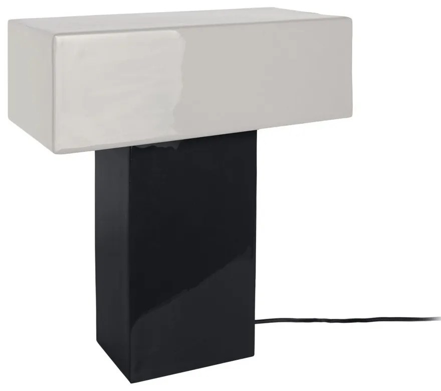 Lampada da tavolo nera (altezza totale 35 cm) Grato Recto – Leitmotiv