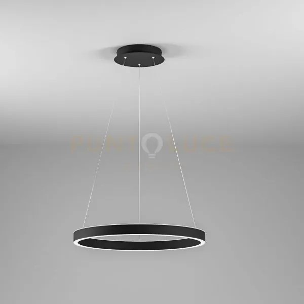 Criseide s/p - lampadario a sospensione nero 1 luce led 3000k 3100l...