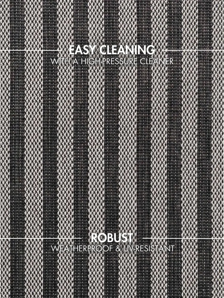 Tappeto da interno/esterno nero/color crema 160x230 cm Haringey Linley – Ted Baker