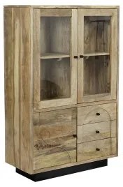 Stand Espositore DKD Home Decor Cristallo Legno di mango 90 x 40 x 190 cm