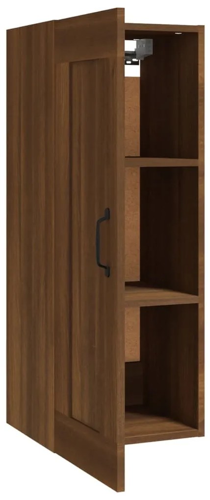 Mobile Pensile Rovere Marrone 35x34x90 cm in Legno Multistrato