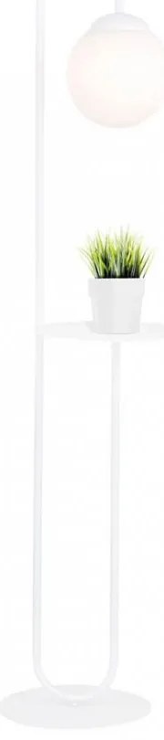 Lampada da terra in acciaio BARI LP1 E14 da interno Colore del corpo Bianco