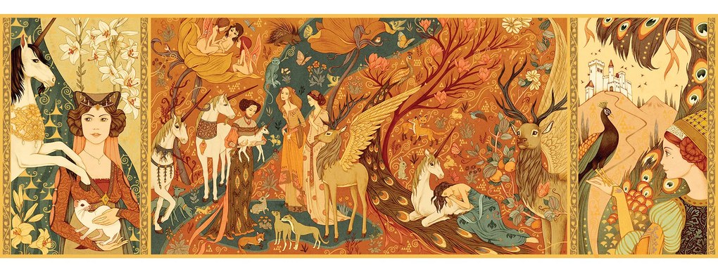 Puzzle - giardino degli unicorni - 500 pezzi