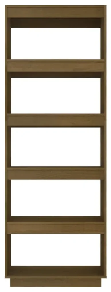 Libreria/divisorio marrone miele 60x35x167 cm in legno di pino